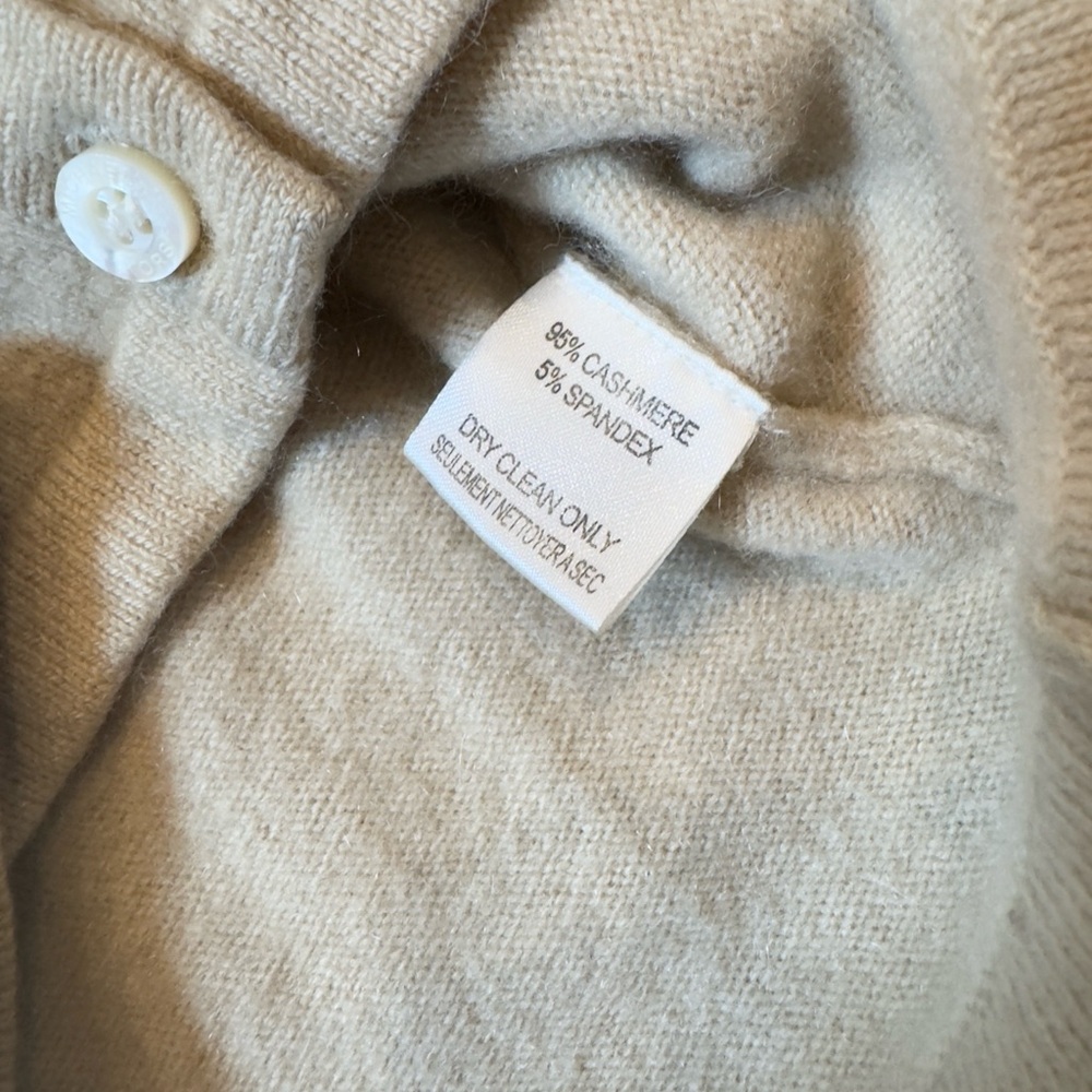 Michael Kors Cashmere Cream Cardigan - Picture 6 of 12